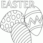 Two Easter coloring pages