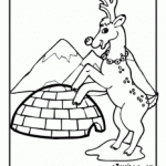 Christmas and Winter Animal Coloring Pages