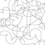 Tangle of Hearts Coloring Sheet