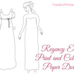 Regency Era Printable Paper Dolls